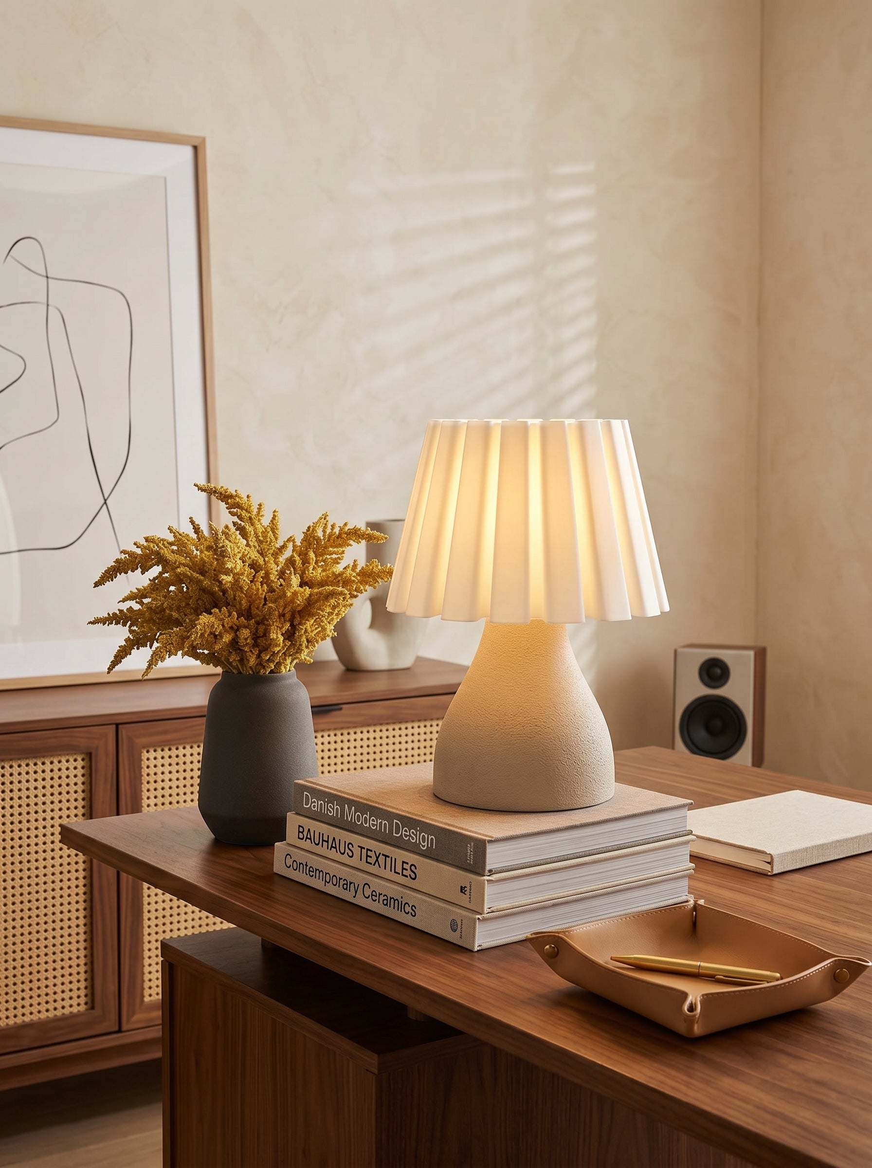 Plissé Table Lamp